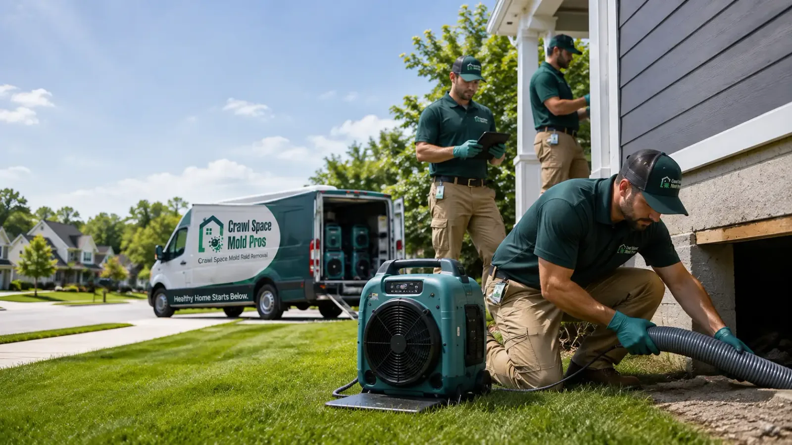 Crawl Space Mold Removal in Kincheloe, MI